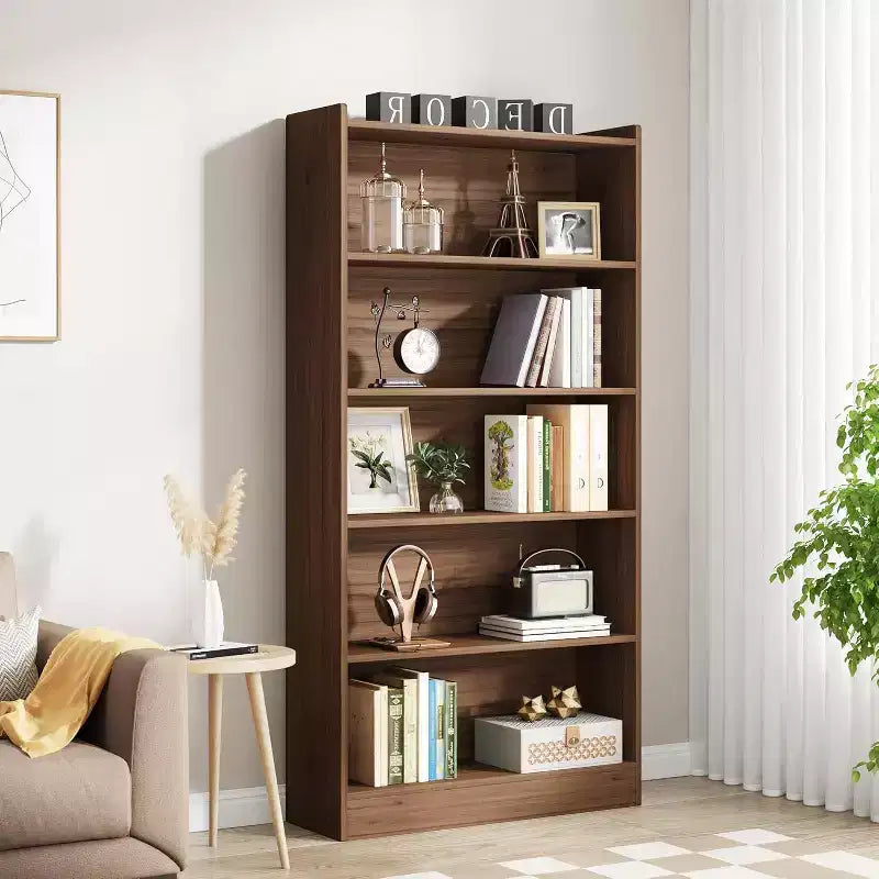 Lantine 6-Tier Tall Bookcase, 71 Inches Bookshelves, Floor Standing 5 Shelf Library Bookcase for Home Office, Living Room, Bedroom