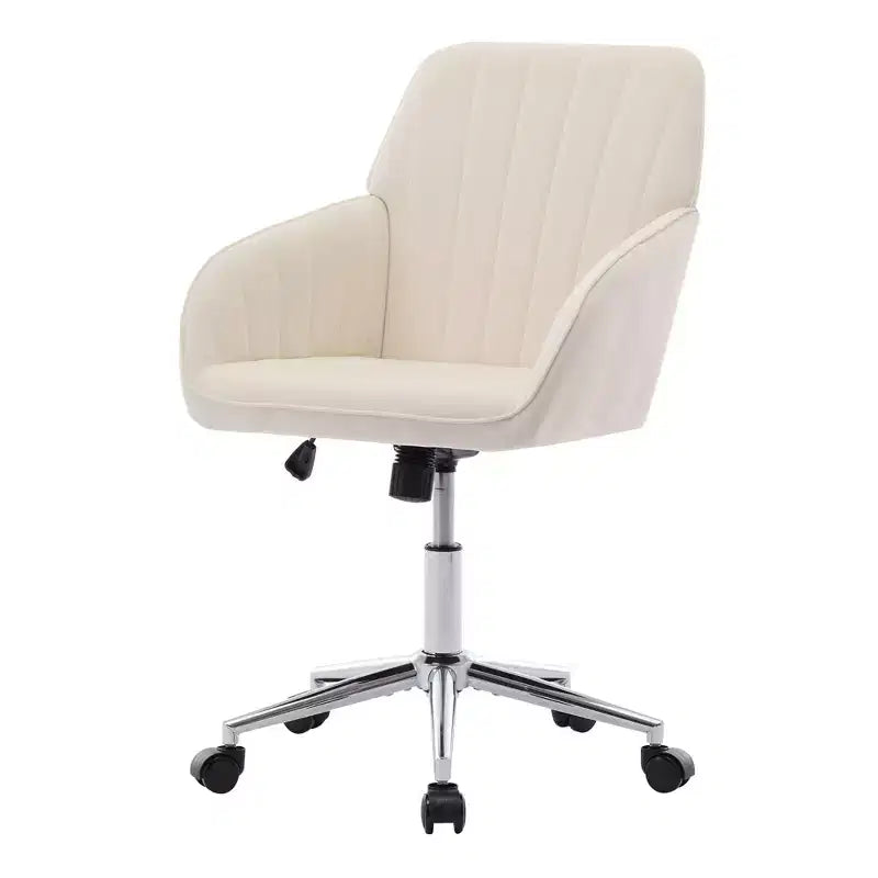 LauKingdom Ergonomic Adjustable Office Chair, Swivel Desk Chair with Backrest, Comfortable for Long Sitting, Modern Home Bedroom Chair