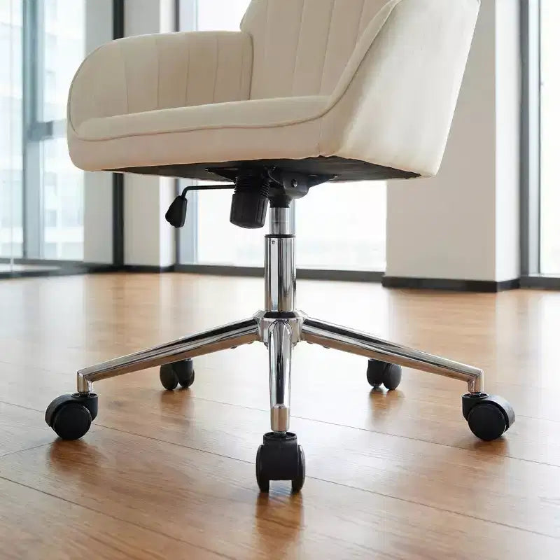 LauKingdom Ergonomic Adjustable Office Chair, Swivel Desk Chair with Backrest, Comfortable for Long Sitting, Modern Home Bedroom Chair