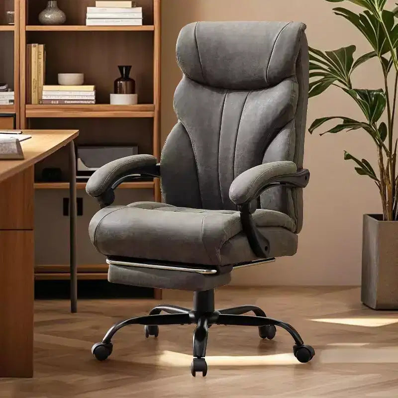 High Back Computer Desk Chair Adjustable Height, Office Chair with Backrest Tilt Angle, Home Gaming Chair with Lumbar Support Swivel Rolling Wheels