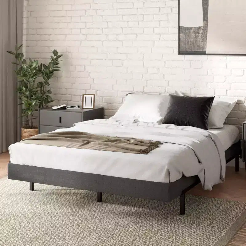 Zinus 5 Inch King WonderBox(TM) Smart Box Spring, Quick Assembly Mattress Foundation, Durable Metal Frame, Grey