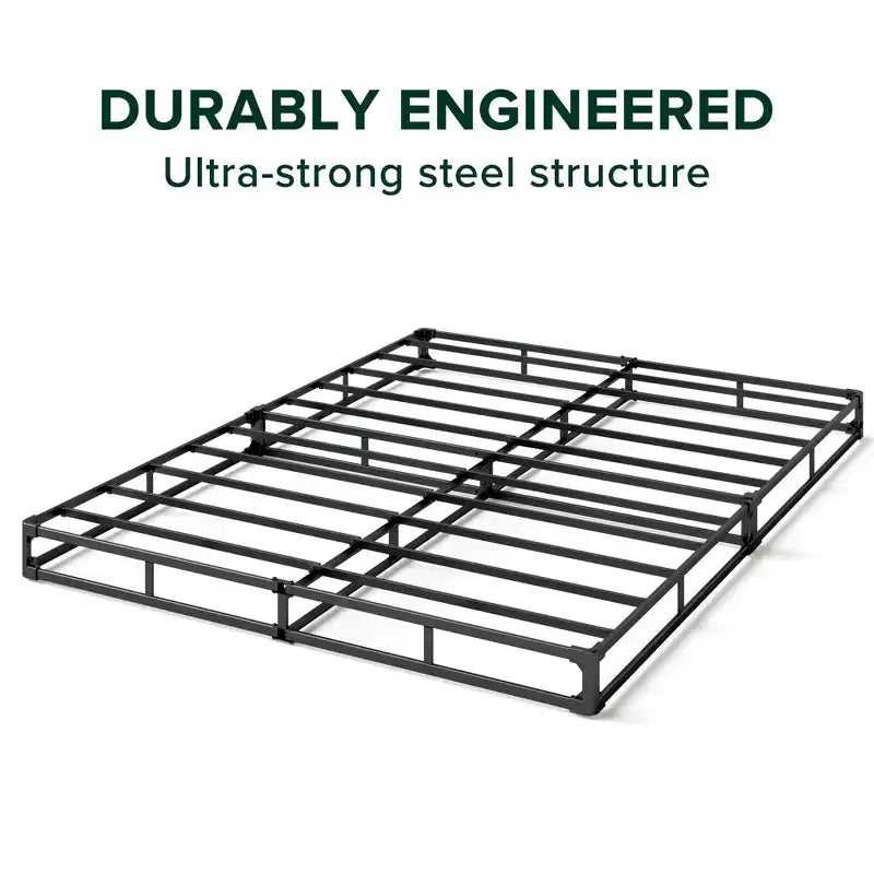 Zinus 5 Inch King WonderBox(TM) Smart Box Spring, Quick Assembly Mattress Foundation, Durable Metal Frame, Grey