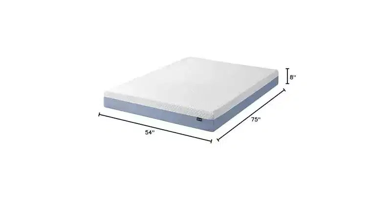 Zinus 8 Full Cooling Essential Memory Foam Mattress, Fiberglass-Free, Medium Feel, Breathable Cooling Layers, Certified Safe Materials