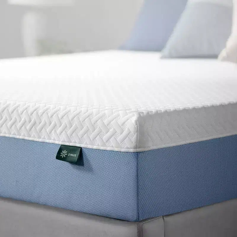 Zinus 8 Full Cooling Essential Memory Foam Mattress, Fiberglass-Free, Medium Feel, Breathable Cooling Layers, Certified Safe Materials