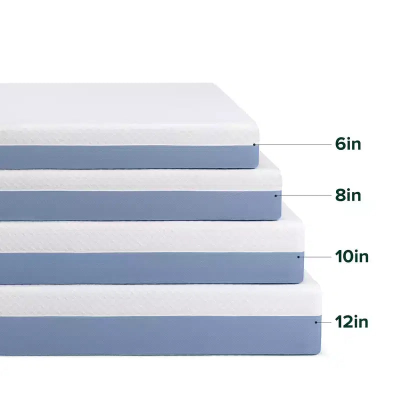 Zinus 8 Full Cooling Essential Memory Foam Mattress, Fiberglass-Free, Medium Feel, Breathable Cooling Layers, Certified Safe Materials