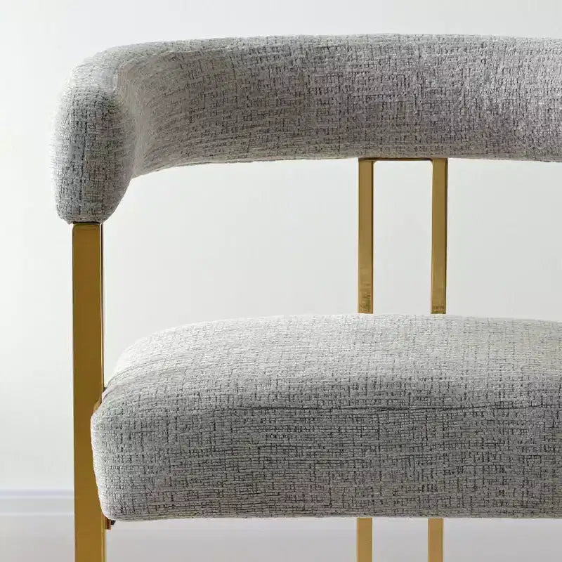 Modern Chenille Upholstered Counter Height Stools with Back, 25 Seat High, Counter Bar Stool Chairs for Kitchen Island or Bar Area-Panipeachy
