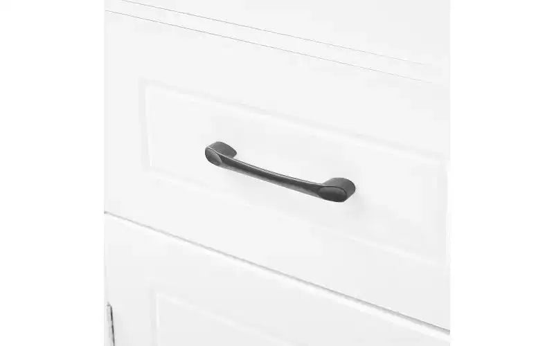 JVNOXK Freestanding tall bathroom storage cabinet, Double-door design with adjustable shelves, Door-mounted shelf configuration, White