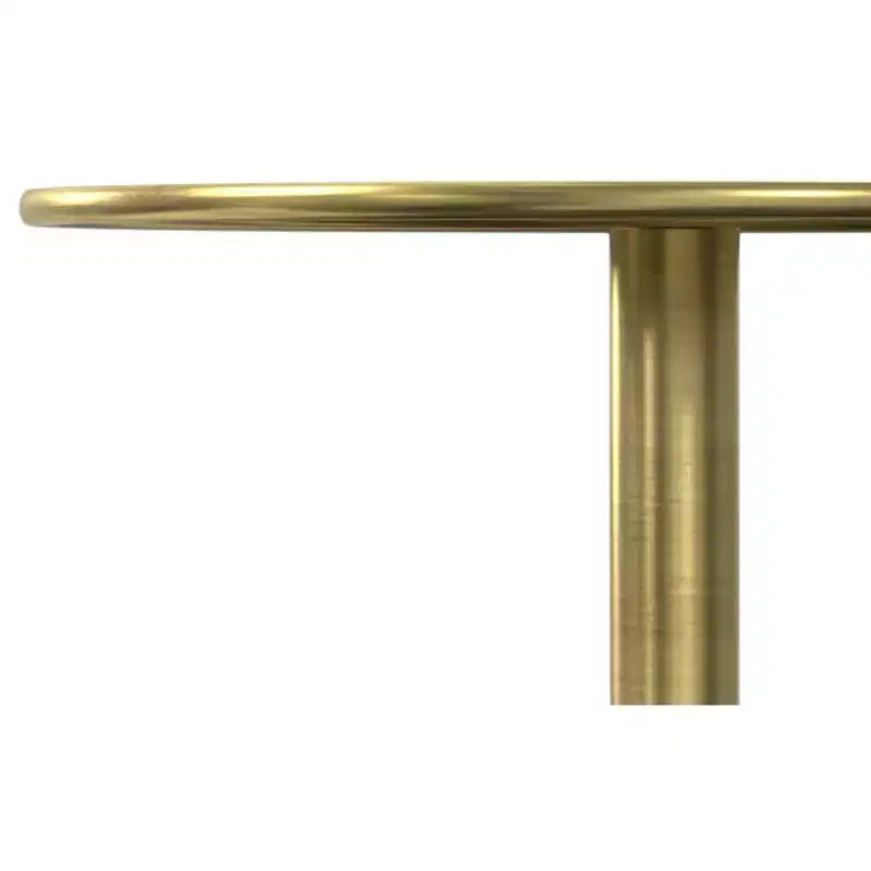 Betty Modern Contemporary 12 inch Wide Metal Side Table in Gold/Grey