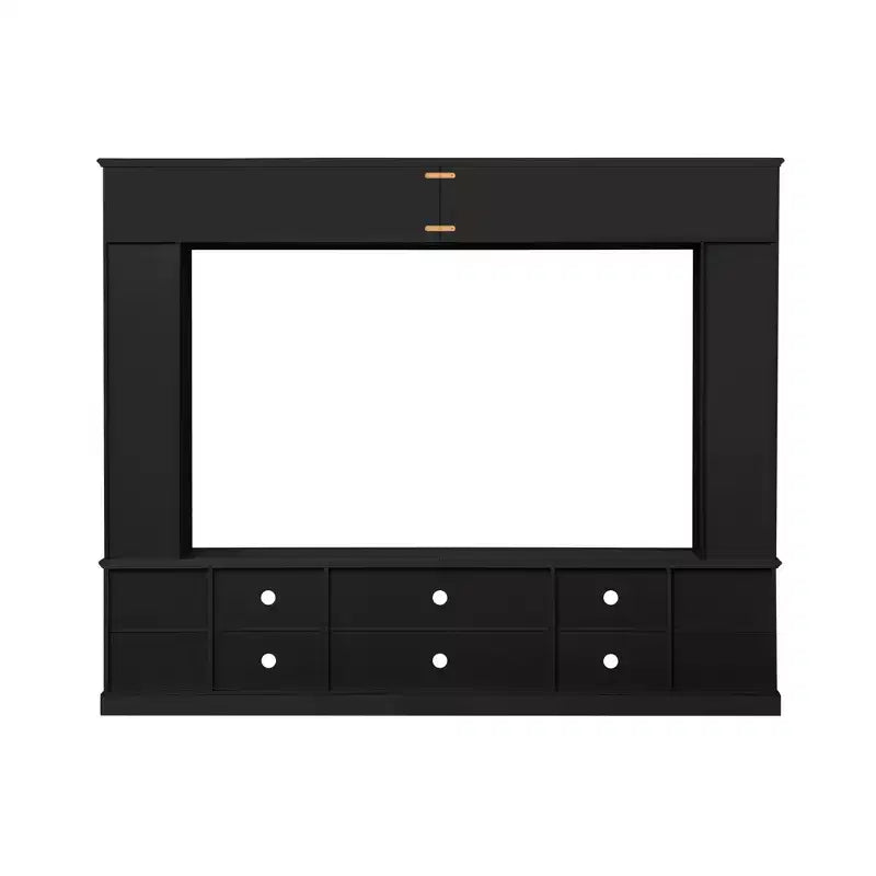Wall Unit Entertainment Center with Bookshelf for TVs Up to 80, Large TV Stand Media Console Display Cabinet with Adjustable Shelves - ModernLuxe