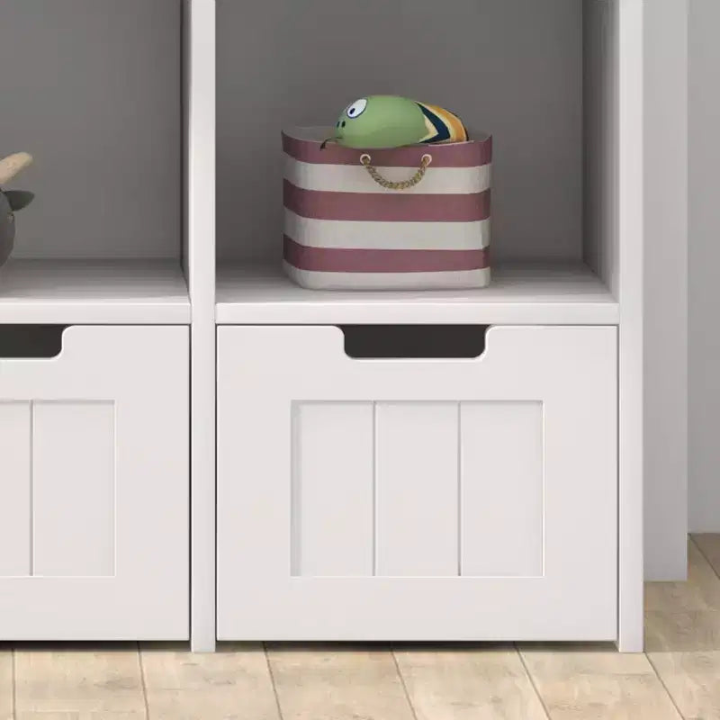 COZONY Storage Cabinet 3-Tier, MDF Organizer and Shelf Unit for Bedroom Playroom Nursery Organization