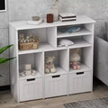 COZONY Storage Cabinet 3-Tier, MDF Organizer and Shelf Unit for Bedroom Playroom Nursery Organization