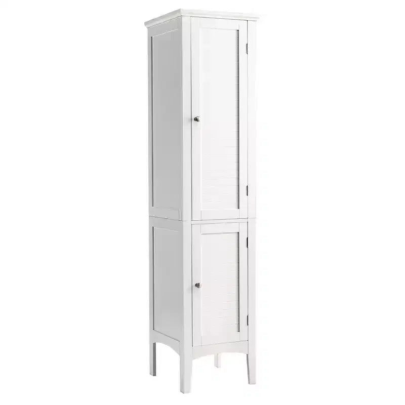 Costway Freestanding Bathroom Storage Cabinet Linen Tower Kitchen Living Room Grey\Black\Brown\White