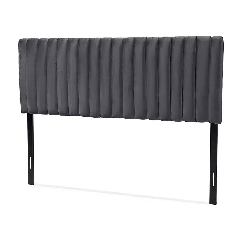 Emile Velvet Fabric Upholstered and Wood Headboard - Baxton Studio