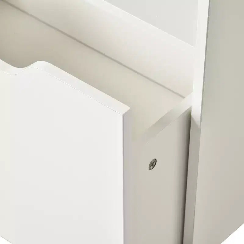 HOMCOM Kids Bookcase Multi-Shelf Rack Organizer with Storage Drawer for Books for Bedroom or Playroom