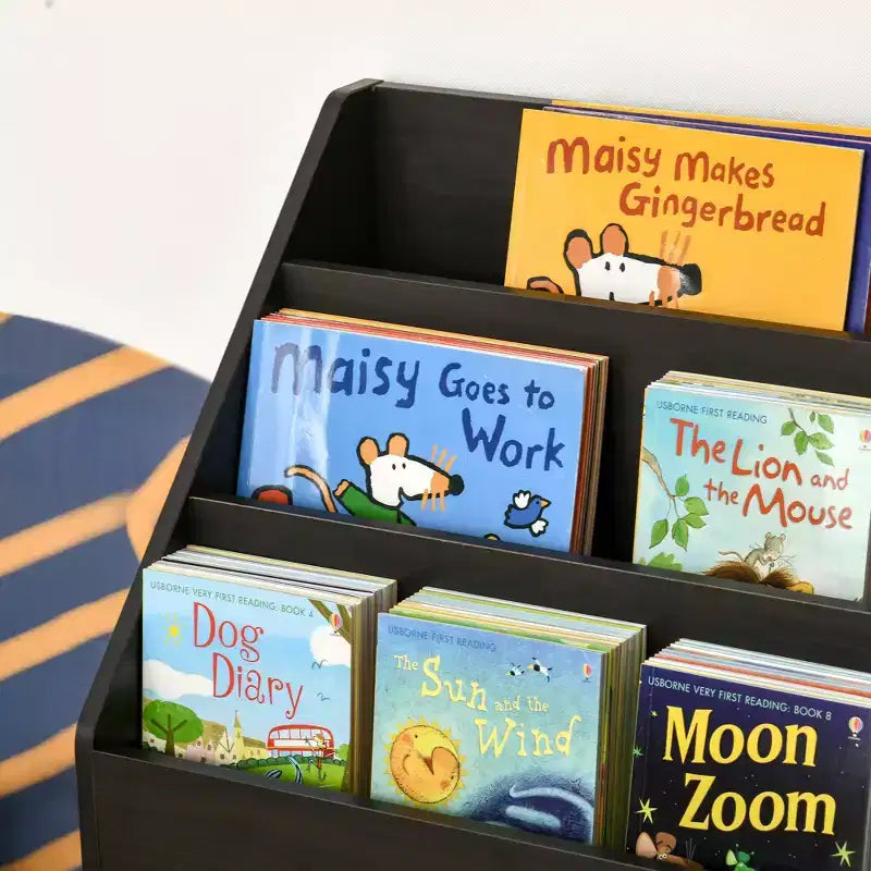 HOMCOM Kids Bookcase Multi-Shelf Rack Organizer with Storage Drawer for Books for Bedroom or Playroom